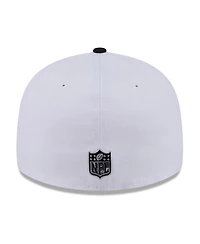 New Era Men's White/Black Minnesota Vikings 2026 Nfl Draft Pre-Curved 59FIFTY Fitted Hat