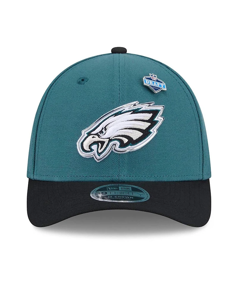 New Era Men's Midnight Green/Black Philadelphia Eagles 2026 Nfl Draft 39THIRTY M-crown Flex Hat