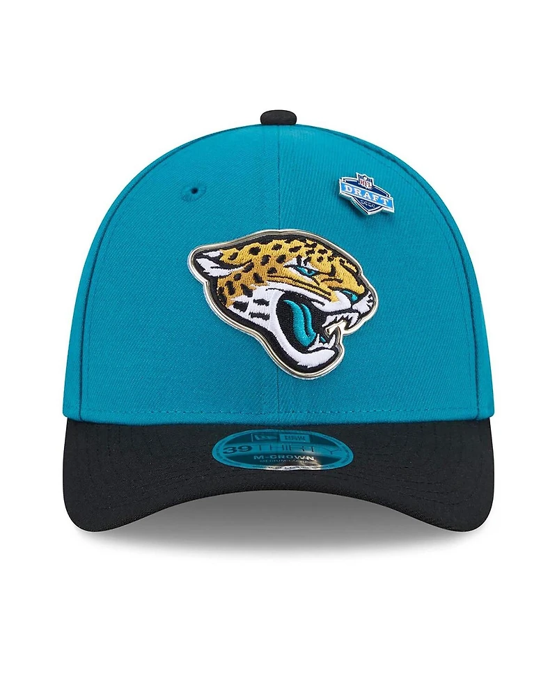 New Era Men's Teal/Black Jacksonville Jaguars 2026 Nfl Draft 39THIRTY M-crown Flex Hat