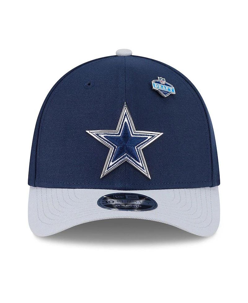 New Era Men's Navy/Silver Dallas Cowboys 2026 Nfl Draft 39THIRTY M-crown Flex Hat