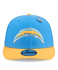 New Era Men's Powder Blue/Gold Los Angeles Chargers 2026 Nfl Draft On Stage Pre-Curved 9FIFTY Snapback Hat
