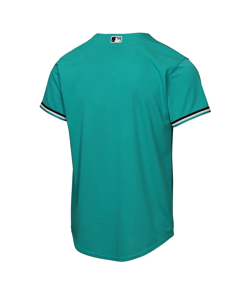 Nike Big Boys and Girls Teal Miami Marlins Alternate Replica Jersey