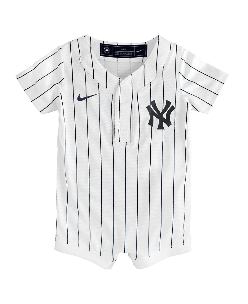 Nike Baby Boys and Girls White New York Yankees Home Replica Romper Jersey
