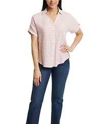 Gloria Vanderbilt Women's Demi Short-Sleeve Shirt