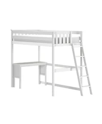 Max and Lily Classic Twin High Loft (ladder on end) + Desk