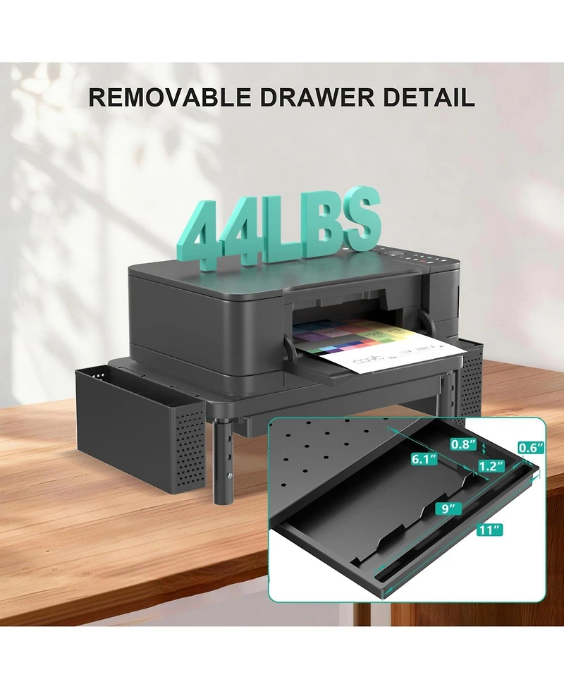 Gnuadz Monitor Stand Riser Drawer Pen Holder Adjustable desktop organizer