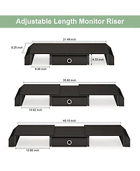 Gnuadz Dual Monitor Stand Riser Drawer Metal Leg Adjustable