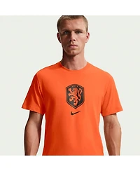 Nike Men's Orange Netherlands National Team Crest T-Shirt