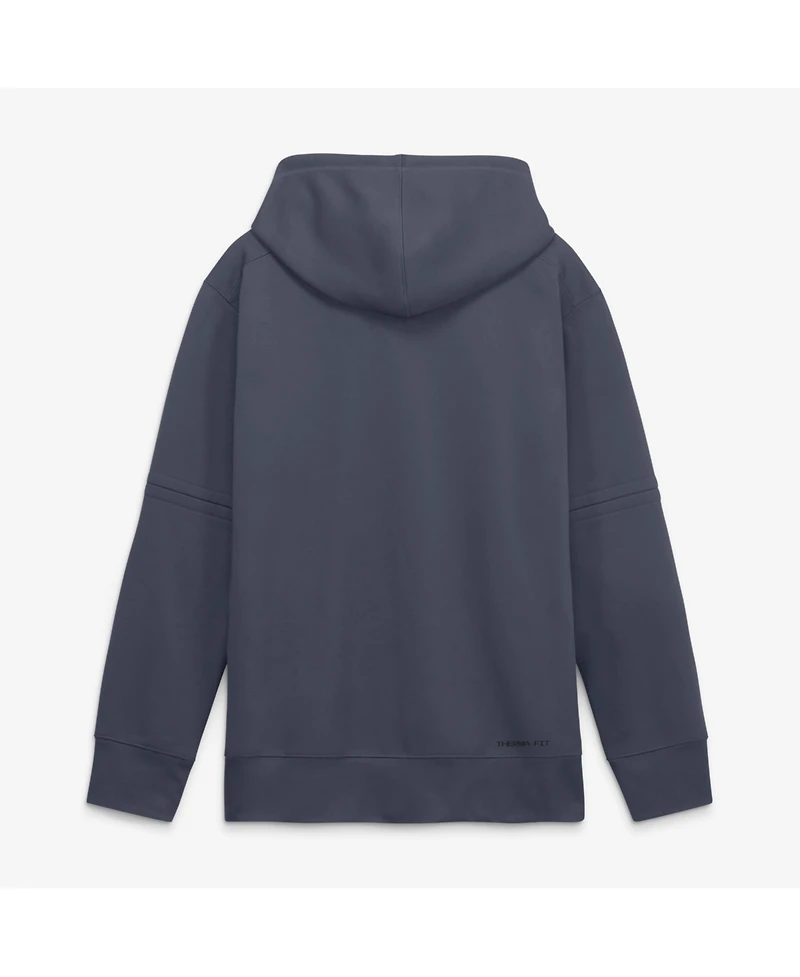 Nike Men's Navy Los Angeles Dodgers Authentic Collection City Connect Therma-fit Hoodie