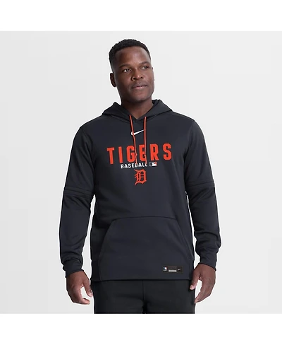 Nike Men's Navy Detroit Tigers Authentic Collection Therma-fit Hoodie