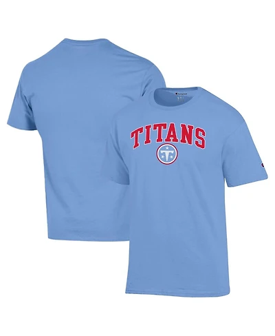 Champion Men's Light Blue Tennessee Titans Arch Over Logo T-Shirt