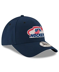 New Era Men's Navy Us Hockey 9FORTY Adjustable Hat