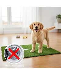 Aronkl Dog Grass Pad Artificial Potty Training Mat Indoor Outdoor Easy Clean