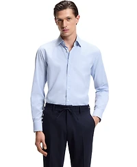 Boss by Hugo Men's Checked Performance-Stretch Slim-Fit Dress Shirt