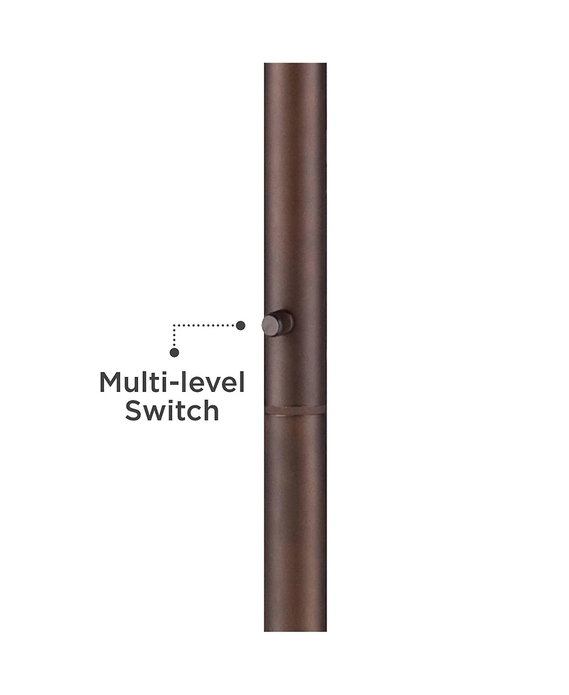 Possini Euro Design Meridian 72" Tall Metal Led Floor Lamp