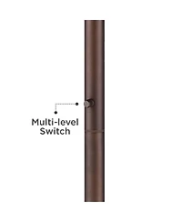 Possini Euro Design Meridian 72" Tall Metal Led Floor Lamp