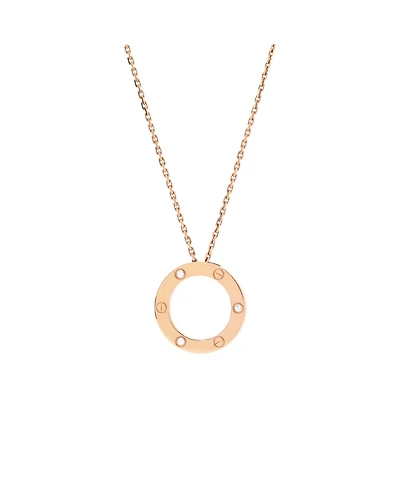 Pre-Owned Cartier 3 Diamonds Love Pendant Necklace