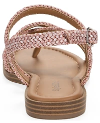 Style & Co Women's Riverr Raffia Flat Sandals, Macy's Exclusive