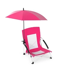 Sugift Two Pack Beach Umbrella Chairs with Adjustable Parasol