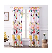 Greenland Home Fashions Watercolor Dream Window Panel Pair 84"