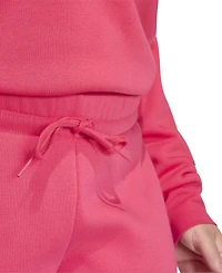 adidas Women's Essentials Small Logo Feel Cozy Open Hem Pants
