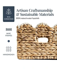 Best Choice Products Scalloped Shelf Baskets, Woven Storage Bins