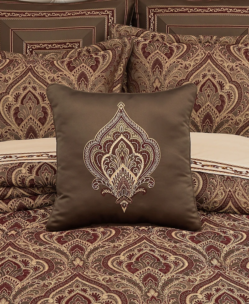 Five Queens Court Odette Square Decorative Pillow, 18" x 18"