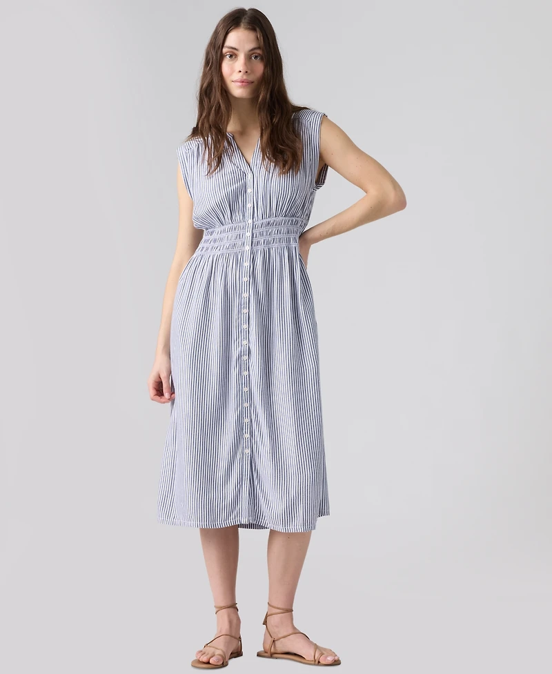 Levi's Women's Beatrice Button-Front Midi Dress