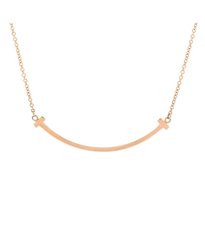 Pre-Owned Tiffany and Co T Smile Pendant Necklace