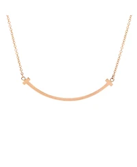 Pre-Owned Tiffany and Co T Smile Pendant Necklace