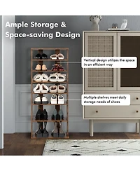 Gouun 7-Tier Vertical Shoe Rack for Front Door, 18.5" x 10" x 43.5"
