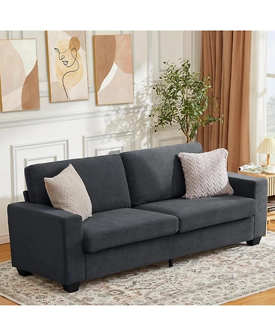 gaomon Loveseat Sofa Couch for Living Room, 83 Inch Corduroy 2 Seater Love Seat with Wide Armrest, Removable Washable Cushion Cover Small Spaces
