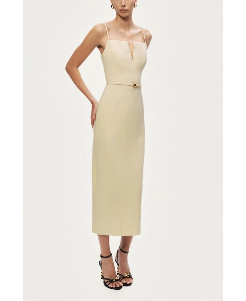 Nocturne Women's Strappy Belted Midi Dress