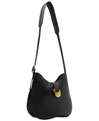 Arezzo Sabrina Small Leather Snap Button Crossbody Handbag