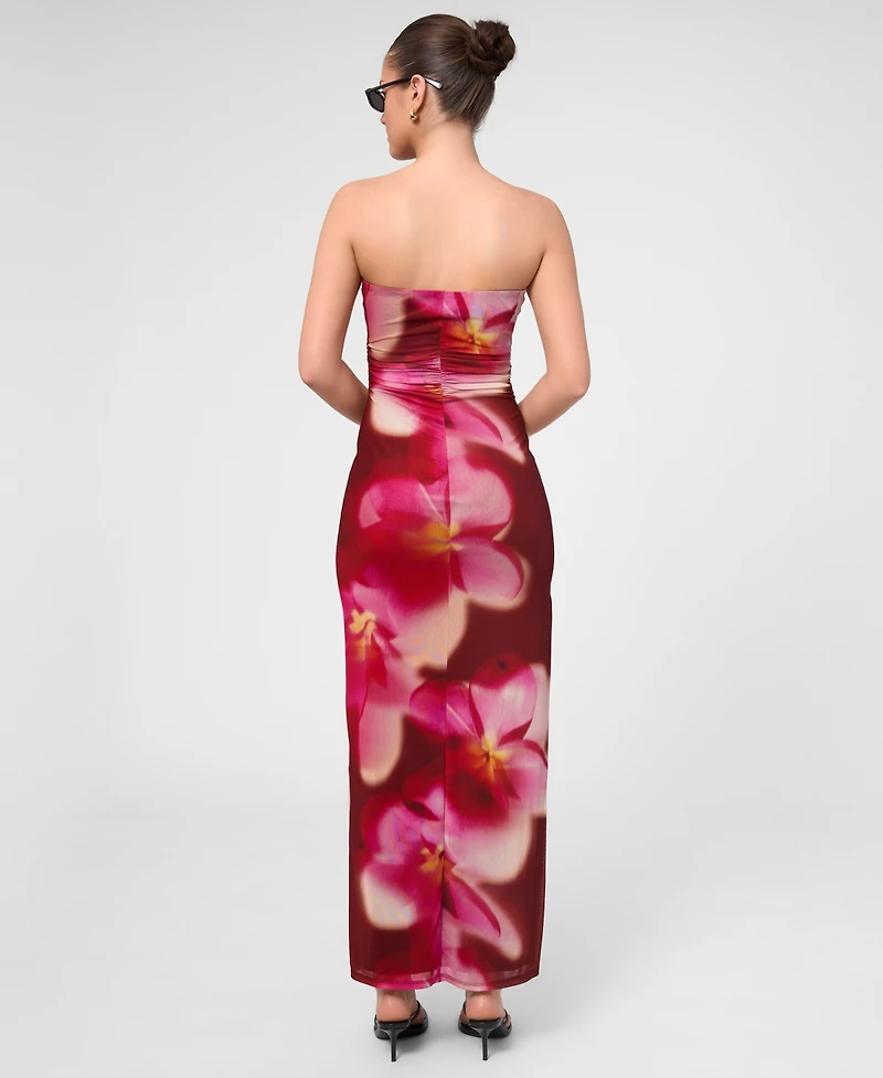 Rachel Roy Women's Isola Mesh Strapless Maxi Dress