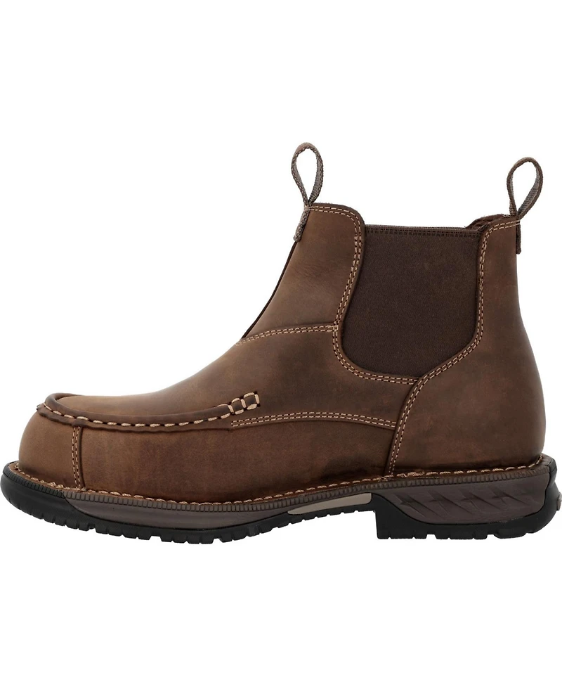 Georgia Boot Men's Athens 360 Moc-Toe Chelsea Waterproof Nano Composite Toe Work Boot