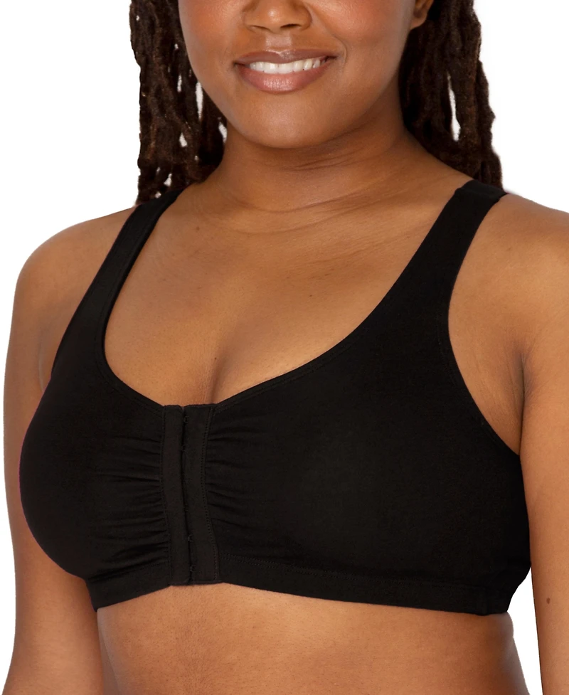 Fruit of the Loom Women's 3-Pack Beyond Soft Front Closure Cotton Bra