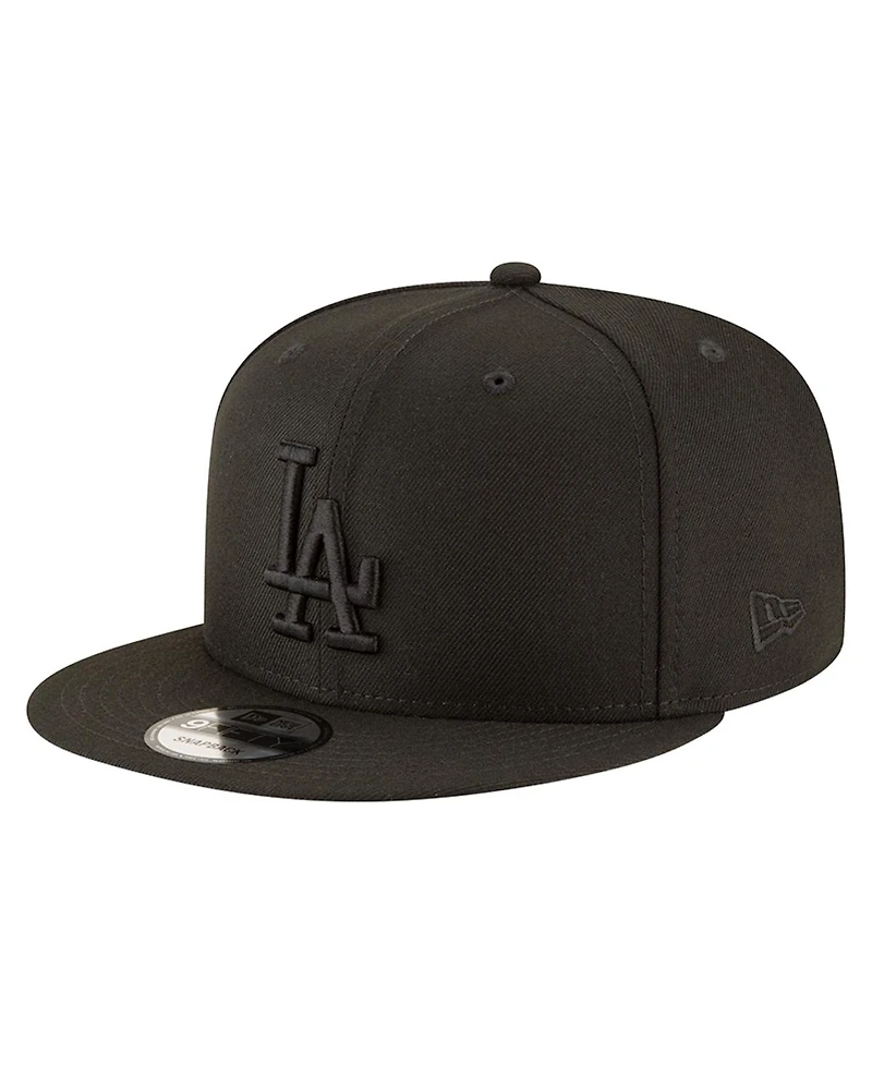 New Era Men's Black Los Angeles Dodgers 2024/25 Back-to-Back Champions Circle Side Patch 9FIFTY Snapback Hat