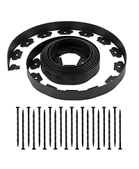 Sugift Landscape Edging, 20 ft x 2 in, Flexible Garden Border with 120 Spikes, Uv-Resistant