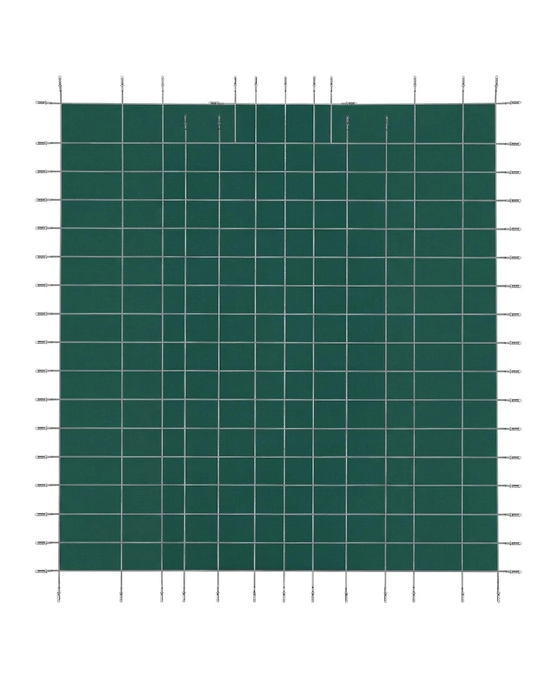 Sugift 20x40ft Mesh Pool Safety Cover with Center Step for Winter