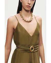 Nocturne Women's Strappy Wide-Leg Jumpsuit