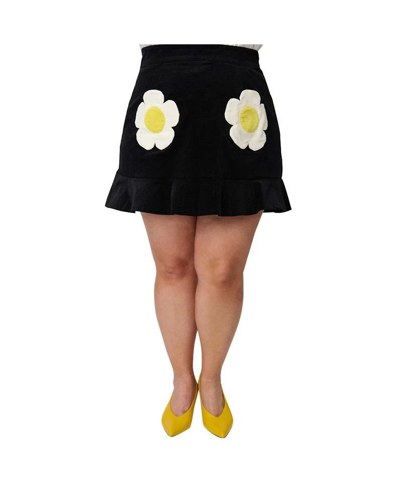 Smak Parlour Plus Size Flounce Mini Skirt