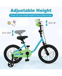 Slickblue Kids Bicycle for Children Beginner Bike with Training Wheels