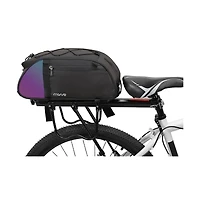 Aoligeijs Waterproof Bike Rack Bag with Reflective Tail, Bicycle Rear Seat Trunk Storage with Shoulder Strap for Commuting Travel Cycling