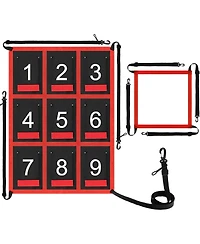 Aoligeijs Adjustable Strike Zone Target for Baseball Net,Numbered Pitching Pad,Baseball Softball Target,Practice Throwing and Hitting with Accuracy