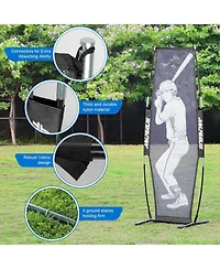 Aoligeijs Baseball Softball Batter Dummy,Pitching Target,Pitching Aid for Improved Accuracy