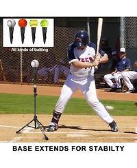 Aoligeijs Baseball Tee Batting Tee Softball Tee Portable Travel Hitting Tee,Easy Adjustable Height,Stable Tripod Stand