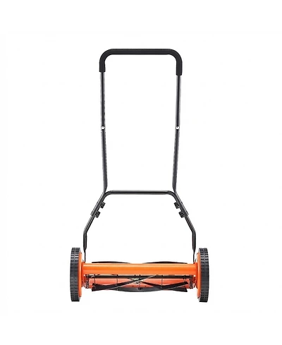Sugift Push Reel Lawn Mower, 18 inches, 5 Blades, Manual Lawn Edger with Grass Catcher