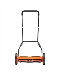 Sugift Push Reel Lawn Mower, 18 inches, 5 Blades, Manual Lawn Edger with Grass Catcher