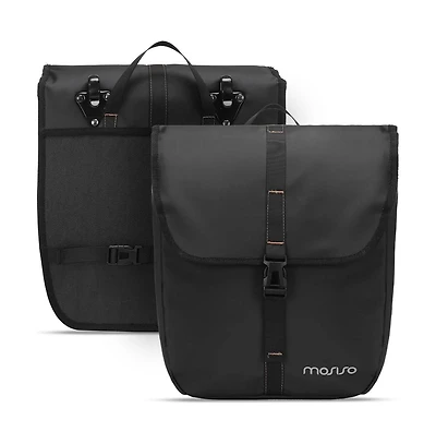 Aoligeijs 20L Bike Pannier Bags 2 Pack Waterproof Bicycle Rear Rack Storage Saddle Bags for Cycling Commuting Travel